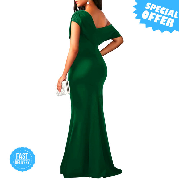 spanish evening dress Yellow Women Mermaid Prom Dresses Spanish Ruffles Tiered Long Sleeves  Evening Gowns Ceremony Formal Party Wear fg3918 main image 0